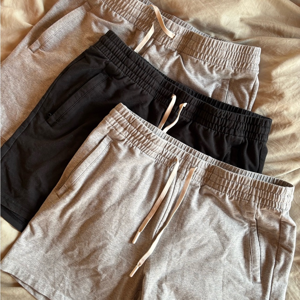PIONEER 3-pack Men's Athletic Shorts - Black and Gray. Like new.